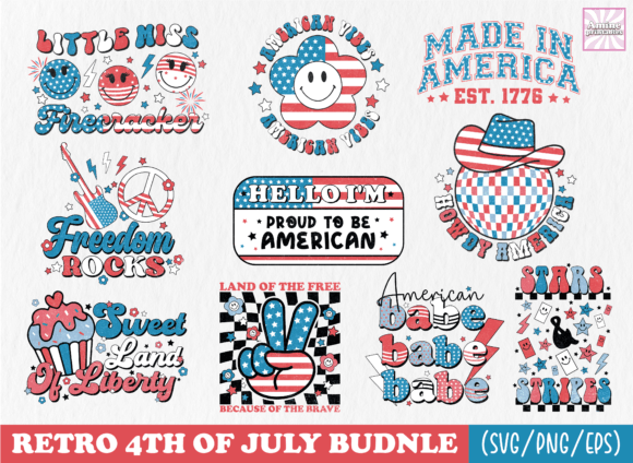 4th of July Retro SVG Sublimation Bundle Review