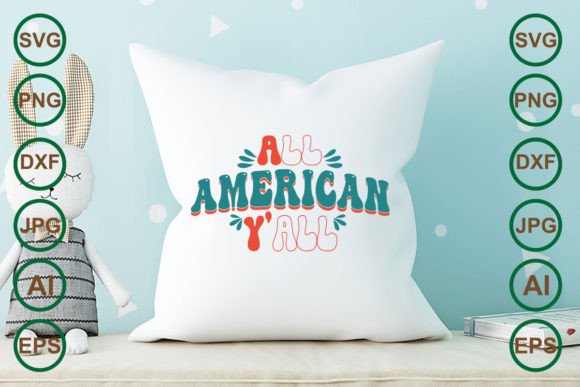 All American Y all Retro Svg Design Review