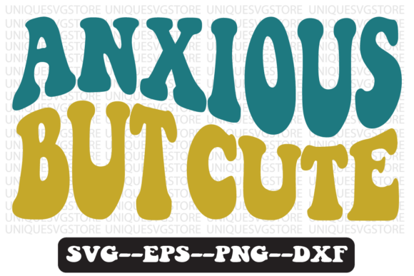 Anxious but Cute Groovy Retro Svg Design Review