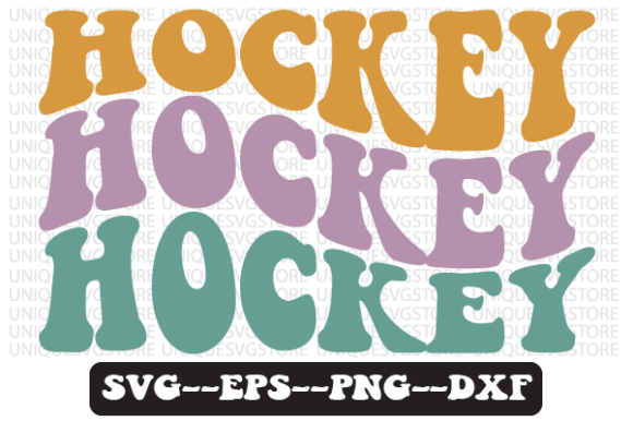 Hockey Wavy Retro Svg Design Review
